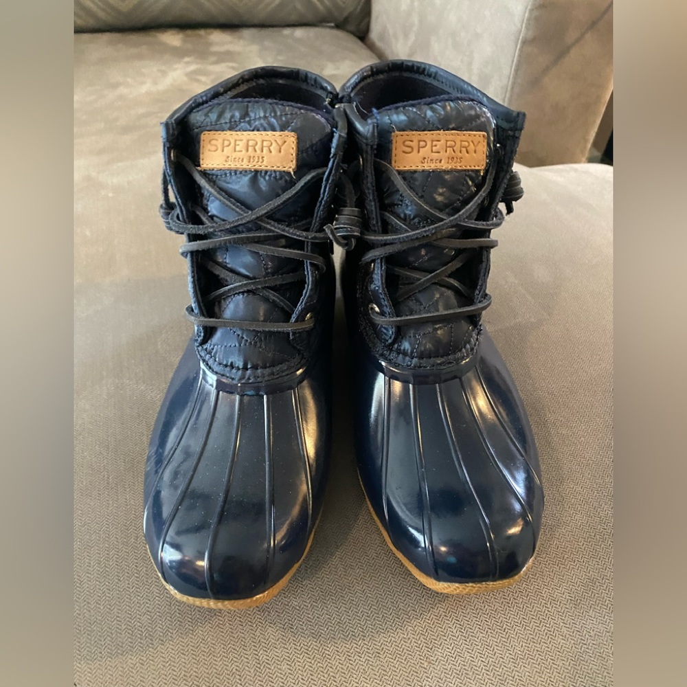 Women's Sperry, Saltwater Quilted Nylon Duck Boot